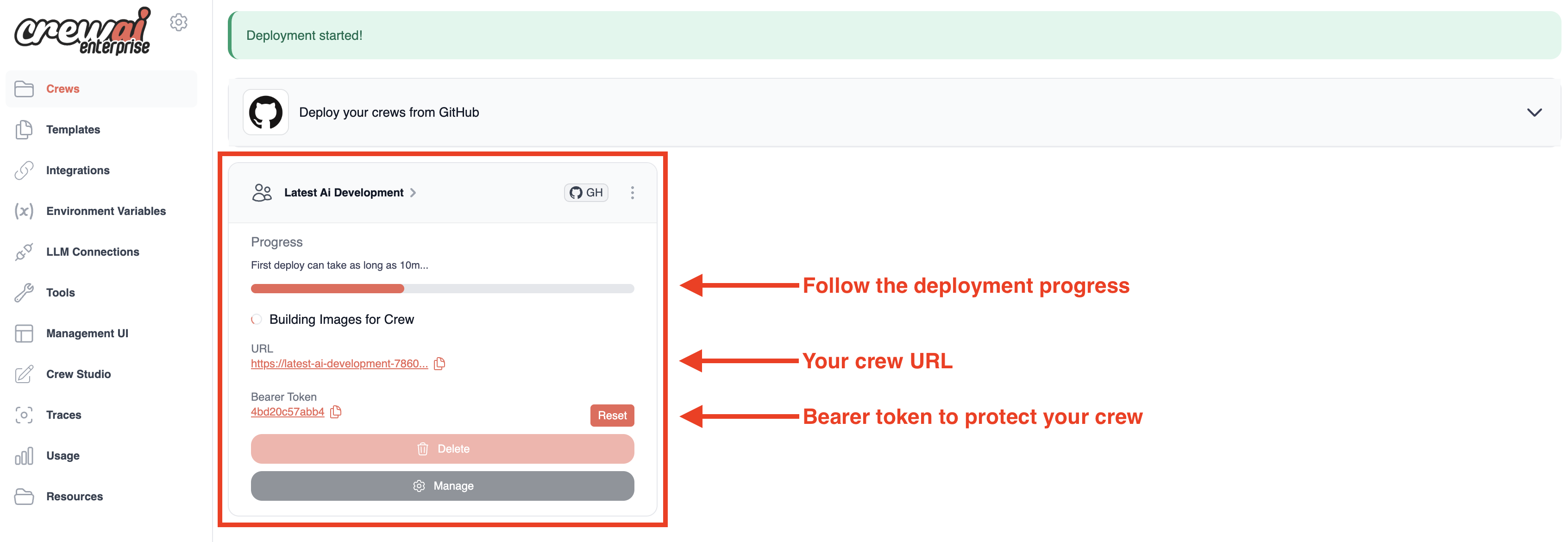 Deploy Progress
