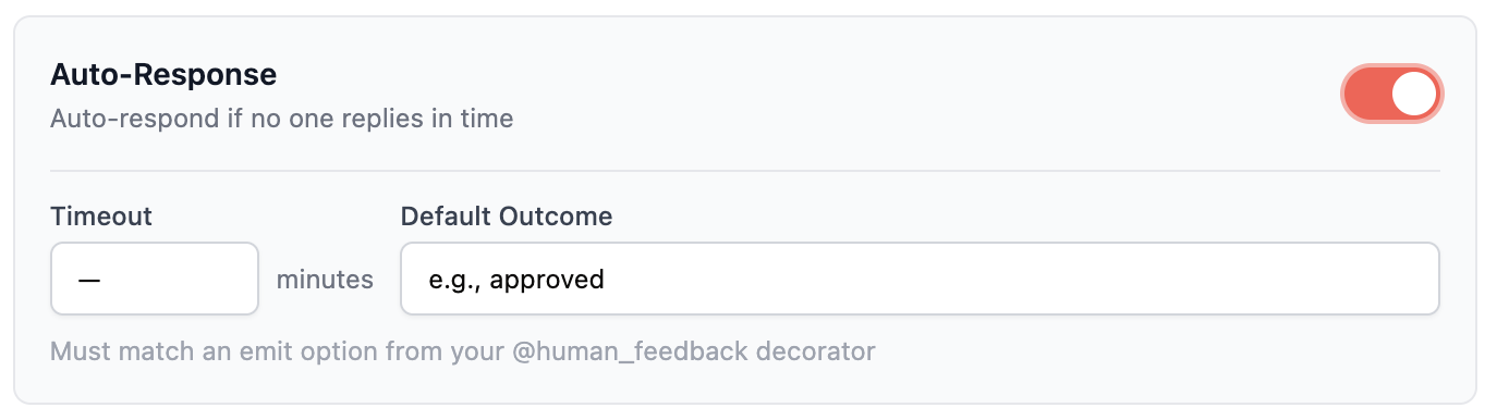 HITL Auto-Response Configuration